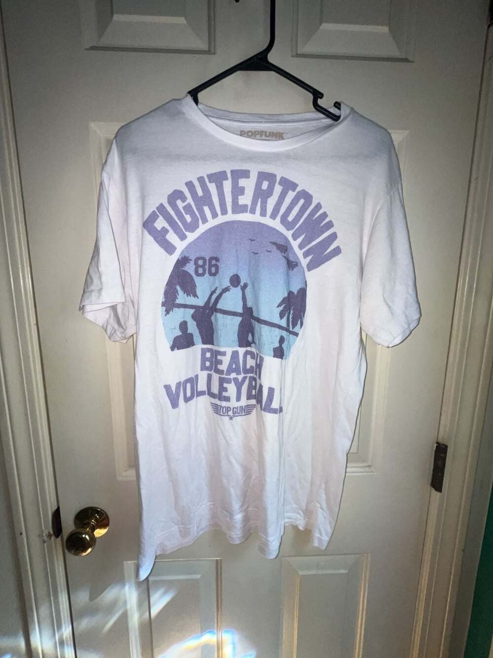 Popfunk Top Gun Fightertown Beach Volleyball Graphic T-Shirt